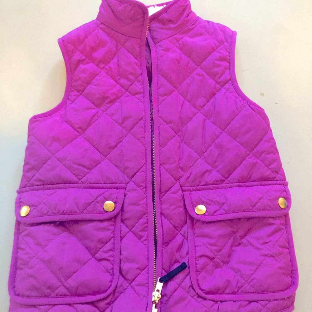 Girls quilted vest with Sherpa lining